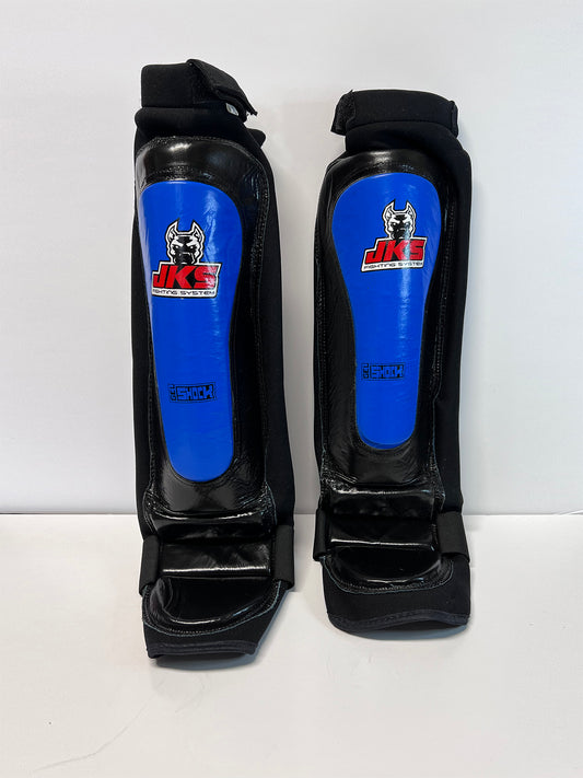 Shin Guards Blue Slip on