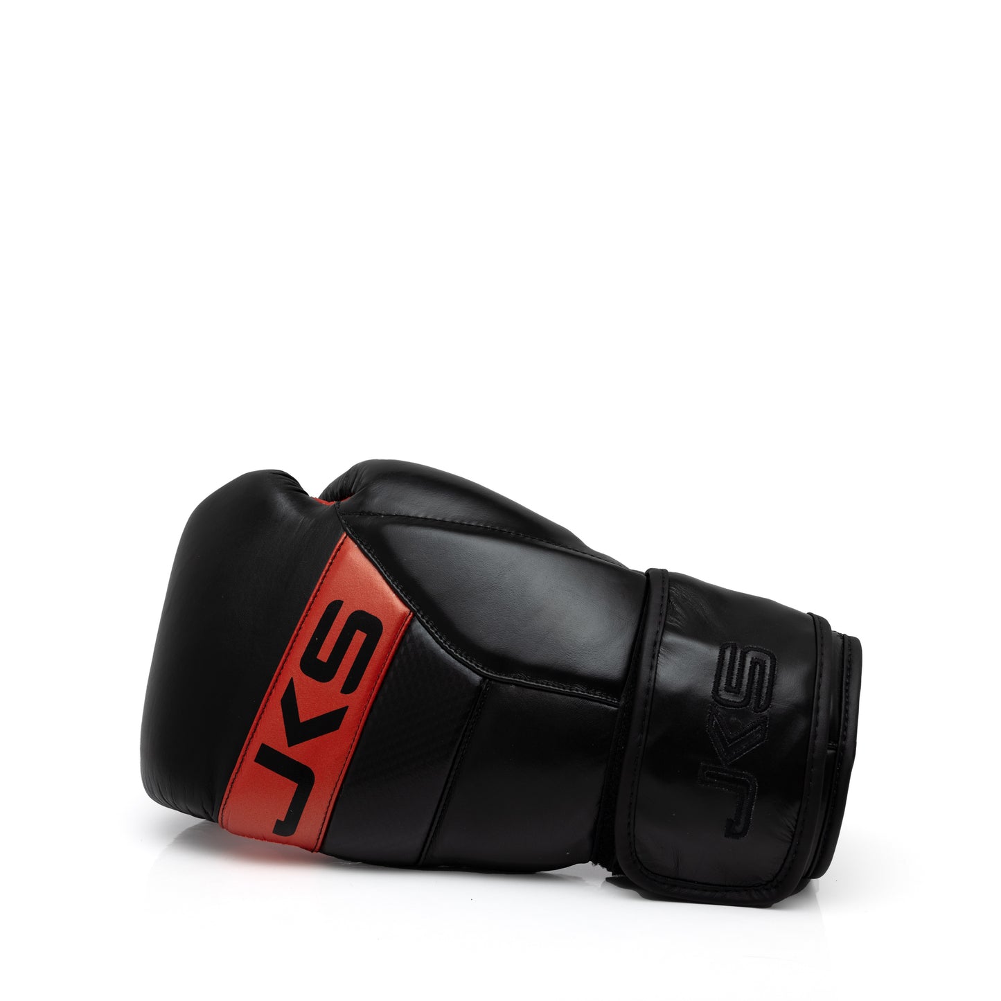 Elite JKS Boxing Gloves Black & Red 16oz