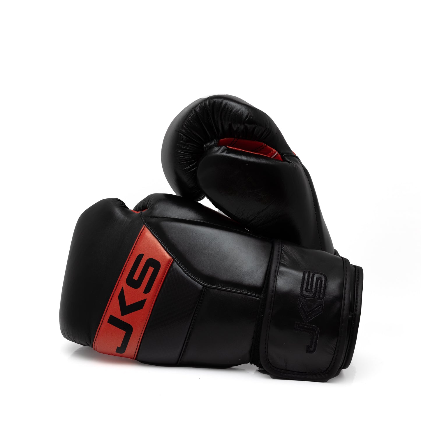 Elite JKS Boxing Gloves Black & Red 16oz