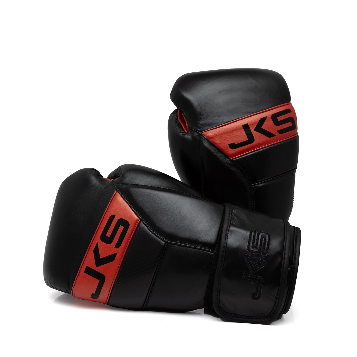 Elite JKS Boxing Gloves Black & Red 16oz